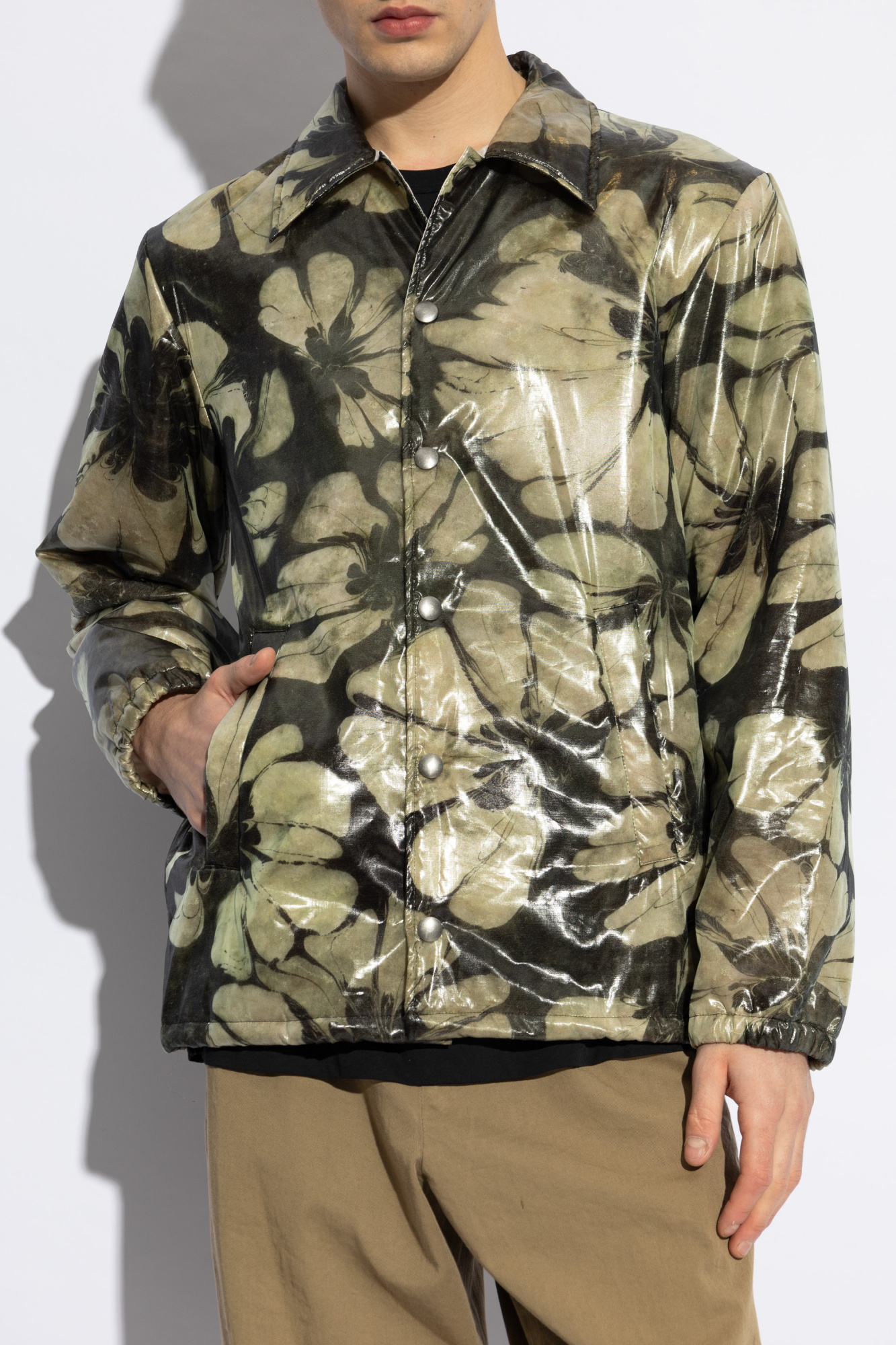Dries Van Noten Jacket Vorrie with shimmering finish | Men's
